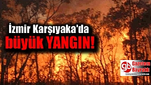 İzmir Karşıyaka'da yangın