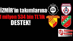 İzmir takımlarına 1 milyon 534 bin TL destek yapılacak