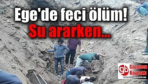 Su ararken göçük altında kaldılar
