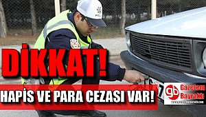Sürücülere ‘plaka’ uyarısı