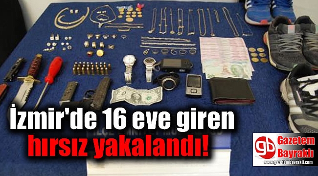 16 evde hırsızlık yaptı, kamera görüntülerinden yakalandı
