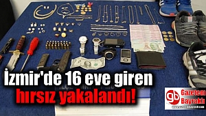 16 evde hırsızlık yaptı, kamera görüntülerinden yakalandı
