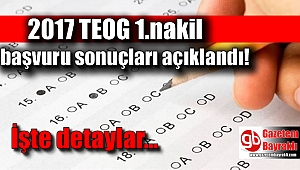 2017 TEOG 1.nakil başvuru sonuçları açıklandı