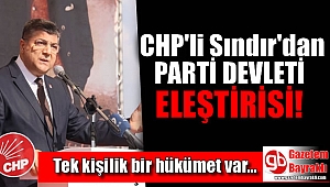 CHP'li Sındır'dan iktidara sert sözler