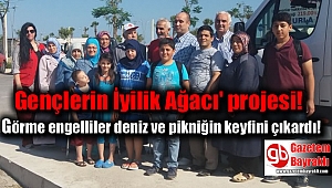 Görme engelliler için 'Gençlerin İyilik Ağacı' projesi yüzleri güldürdü