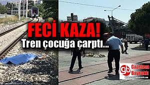 Hemzemin geçitten geçerken tren çarptı