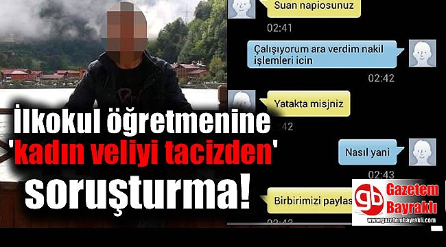 İlkokul öğretmenine 'kadın veliyi tacizden' soruşturma