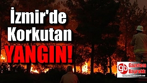 İzmir'de korkutan yangın