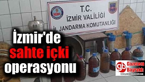 İzmir'de sahte içki operasyonu