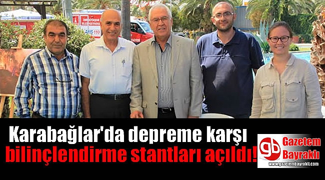 Karabağlar'da depreme karşı bilinçlendirme stantları açıldı