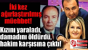 Kızını yaraladı, damadını öldürdü, hakim karşısına çıktı