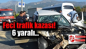 Manisa’da trafik kazası: 6 yaralı