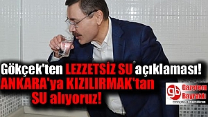 Melih Gökçek'ten 'lezzetsiz su' açıklaması
