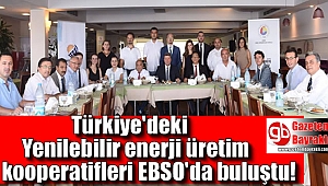 Türkiye'deki Yenilebilir enerji üretim kooperatifleri EBSO'da buluştu