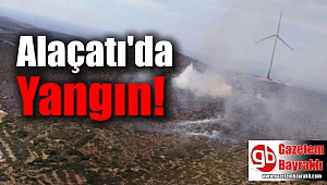 Alaçatı'da Yangın