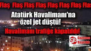 Atatürk Havalimanı'na özel jet düştü