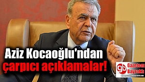 Aziz Kocaoğlu'ndan çarpıcı açıklamalar