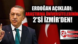 Cumhurbaşkanı Erdoğan, araştırma üniversitelerini açıkladı