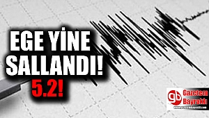 Ege'de şiddetli deprem meydana geldi
