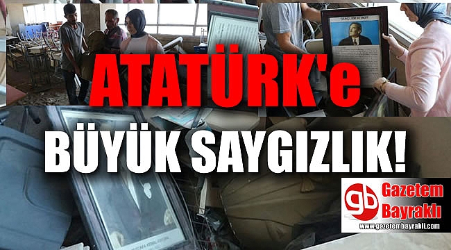 İzmir'de Atatürk'e saygısızlık