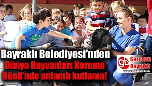 Bayraklı Belediyesi'nden Dünya Hayvanları Koruma Gününde anlamlı kutlama