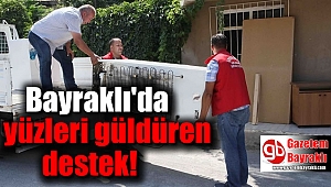 Bayraklı'da yüzleri güldüren destek