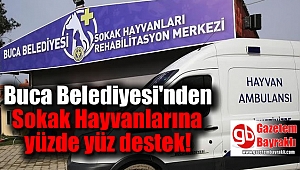 Buca Belediyesi'nden Sokak Hayvanlarına yüzde yüz destek