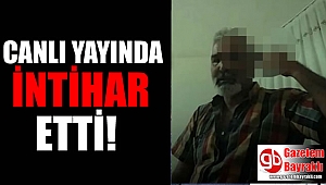 Canlı yayında intihar etti