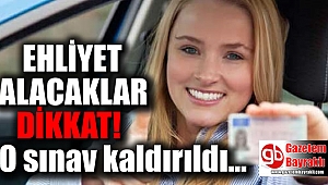 Ehliyet sınavında yeni dönem