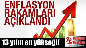 Enflasyon verileri açıklandı