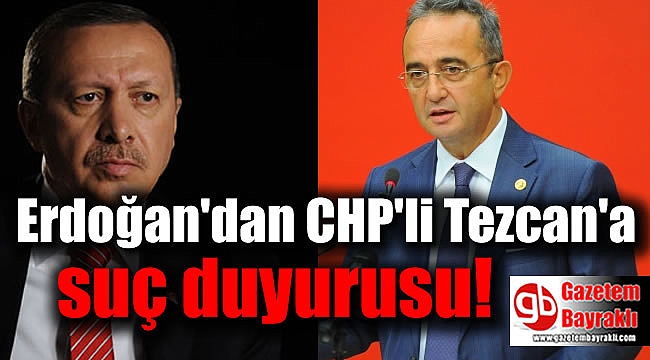 Erdoğan'dan CHP'li Tezcan'a suç duyurusu