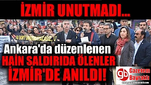 Gar saldırısında ölenler İzmir'de anıldı