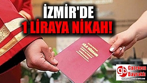 İzmir'de 1 liraya nikah