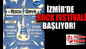 İzmir'de rock festivali başlıyor