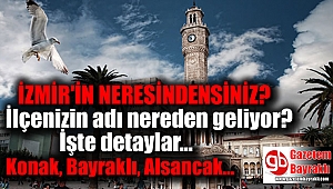 İzmir'deki ilçelerin isimlerinin anlamları neler
