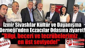 İzmir Sivaslılar Kültür ve Dayanışma Derneği'nden Eczacılar Odasına ziyaret