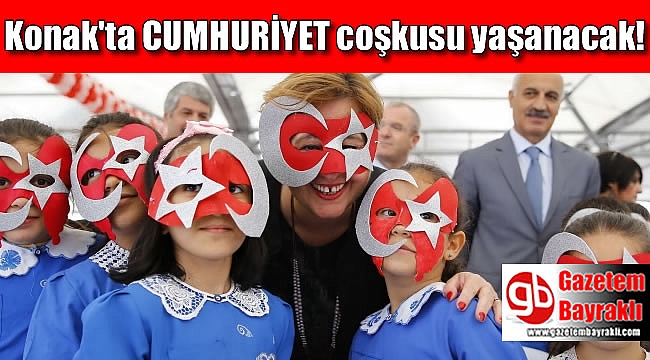 Konak’ın parkları Cumhuriyet coşkusuyla dolacak