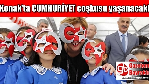 Konak’ın parkları Cumhuriyet coşkusuyla dolacak