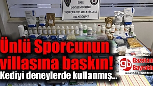 Vücut geliştirme sporcusunun villasına baskın