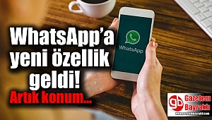 WhatsApp’a yeni özellik geldi