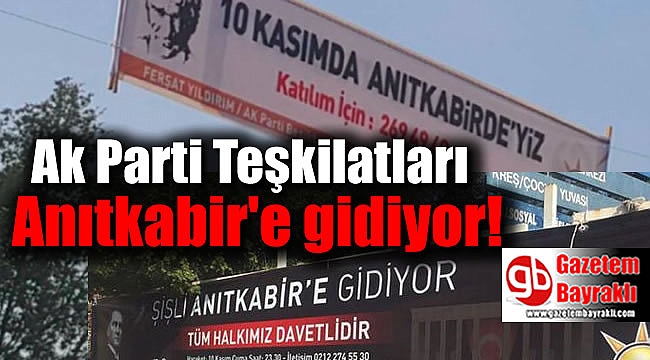 Ak Parti Teşkilatları Anıtkabir'e gidiyor