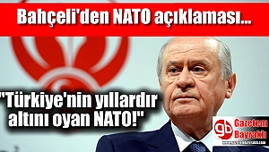 Bahçeli'den NATO açıklaması