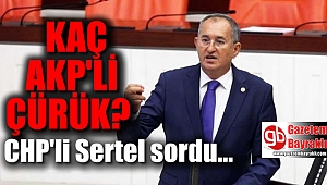 CHP İzmir milletvekili Sertel, kaç AKP’linin “çürük” olduğunu sordu