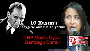 CHP Meclis Üyesi Gamzegül Çamur'dan 10 Kasım mesajı