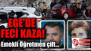Ege'de feci kaza