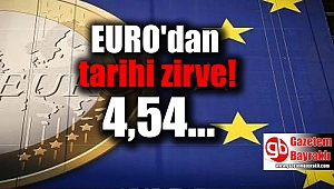 EURO'dan tarihi zirve