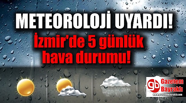 İzmir'de 5 günlük hava durumu