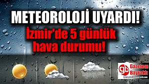 İzmir'de 5 günlük hava durumu