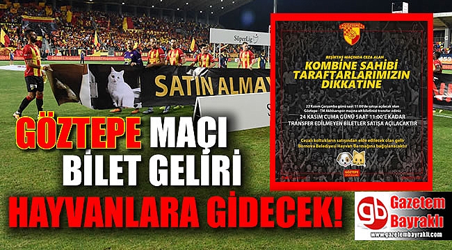 İzmir'de seyircisiz oynanacak Göztepe maçının bilet geliri bağışlanacak
