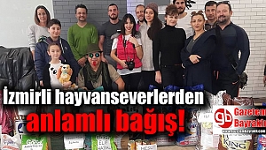 İzmirli hayvanseverlerden anlamlı bağış